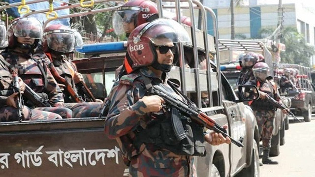 রাজধানীর তিন এলাকায় বিজিবি মোতায়েন