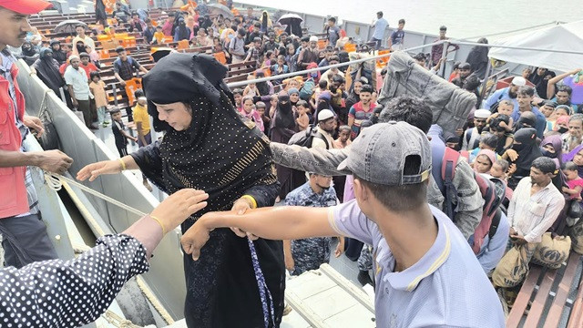 ভাসানচরে পৌঁছেছেন আরও পাঁচ শতাধিক রোহিঙ্গা