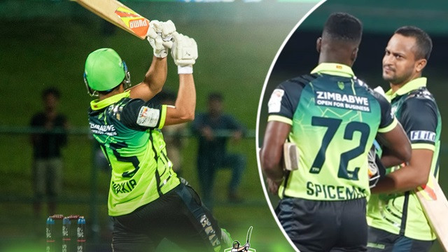 ঝোড়ো ব্যাটিংয়ে দলকে জেতালেন সাকিব